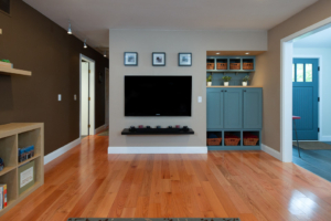 The open living room.