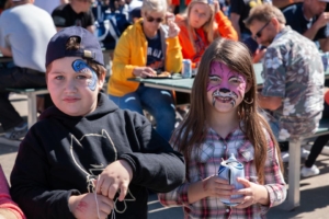 The kids loved having their faces painted.