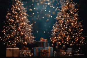 Golden Blues Holiday Golden Blues Holiday Background